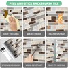 Jeedeson 10-Sheet Peel and Stick Backsplash Tile Shelf-Adhesive Wall Stickers