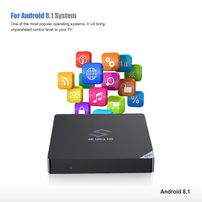 S95 S905X2 2+16G Dual WiFi+BT4.0 STB Smart TV Box HD