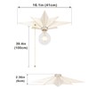 16 inch Flush Mount Ceiling Light with Pull Chain On/Off