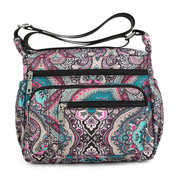 F.FETIVIN Crossbody Bag for Women Shoulder Handbag Roomy Multiple Pockets