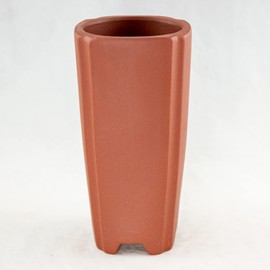 Calibonsai Square Zhuni Zisha Cascade Style Bonsai Pot and Orchid Planter with Mesh - 3.25inchx 3.25inchx 6.5inch