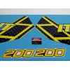 YAMAHA IT200 1985 TANK DECAL GRAPHIC SET(#Y42)