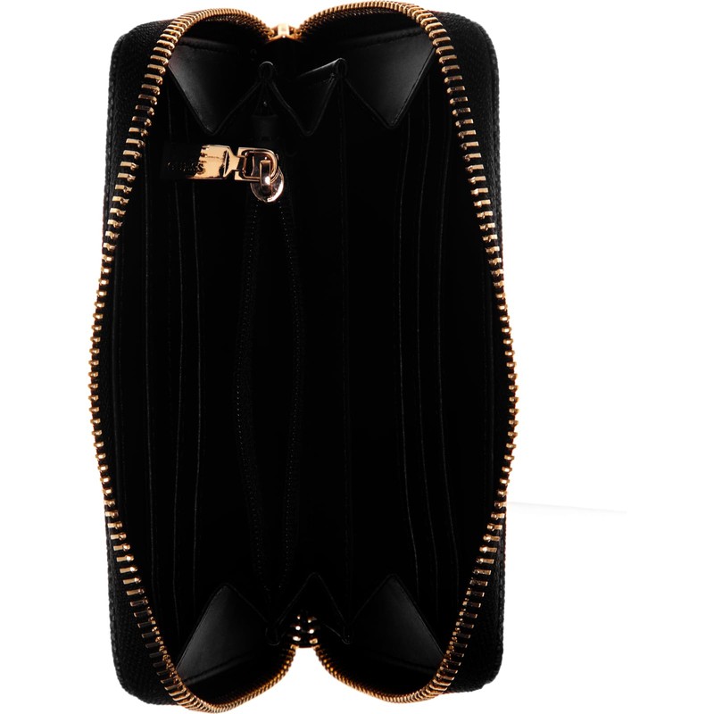GUESS G Wave SLG Medium Zip Around Wallet Black Logo,