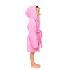 Organic Turkish Cotton Kids Bathrobe, Soft Terry Cotton-Acrylic Hooded Towel