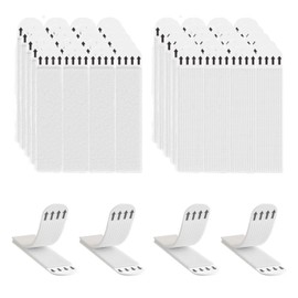 24-Pairs (48 Strips) Picture Hanging Strips Heavy Duty, Large Adhesive Poster Wall Strips, Hanging Hooks Without Nails, Damage Free Hanging Picture Hangers for Walls