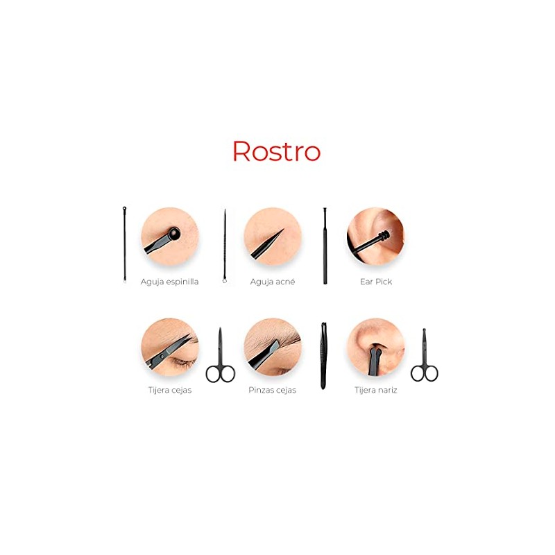 Raganet, Set De Manicure y Pedicure, Cortaúñas, Para Pies y