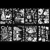 DERAYEE Decorative Stickers for Christmas Window Static Stickers White Pack