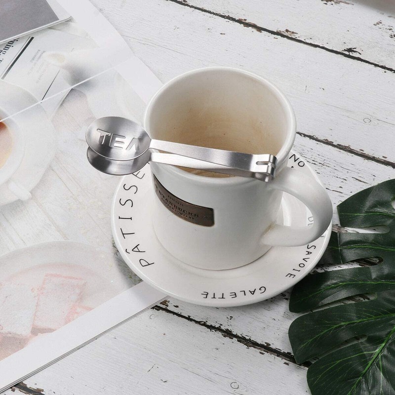 Mr. Gadget's Solutions® Stainless Steel Tea Bag Tongs Teabag Squeezer