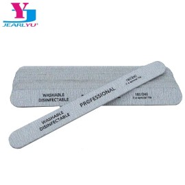 JEARLYU 50Pcs NAIL FILES 180/240 Grey Nail Art Sanding File Grit Buffer Buffing Acrylic