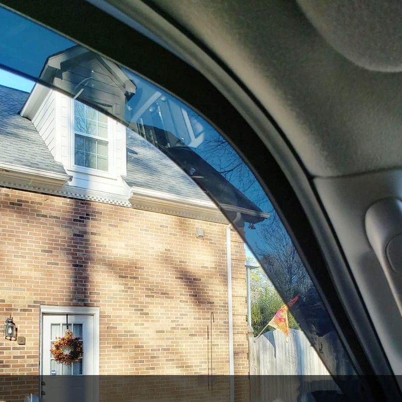 Deebior TY4P07 Side Window Wind Deflector,4pcs Outside Mount Tape-On Nice
