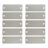 Pack of 25 Stainless Steel Blank Tags Rectangle Punch Blanks