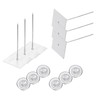 PATIKIL 100mm Self Stick Insulation Pins, 50Sets 2in Self Locking