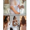 GRYUIRY Women's Dress Corset Kit Satin Corsets Loops Extender Zipper