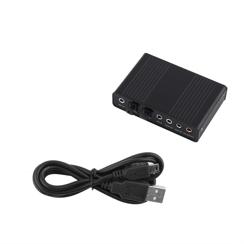 USB 5.1 Audio Sound Card 6 Channel Sound Card Built
