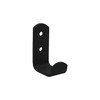 YAPIKAN 5-Pack Steel Modern Wall Hooks Texture Matte Black -