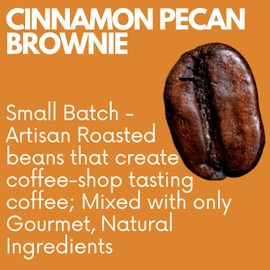 Sarasota Coffee | Ground Cinnamon Pecan Brownie Medium Roast Gourmet Flavored Coffee Grounds | Low Acid, Mold Free, Specialty Grade Ground Flavored Coffee Beans | 5lb (80 oz)