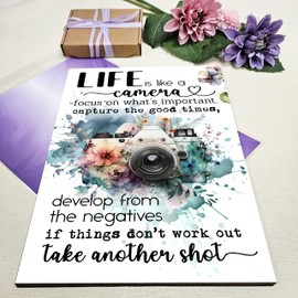 Motivational Wall Art Sign Plaque Inspire Every Day Vibrant Print A4 Wooden Home Décor Uplifting Decoration