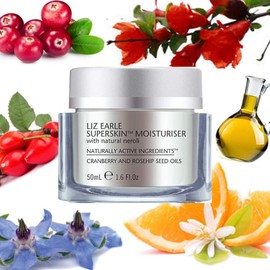 Liz Earle Superskin Moisturiser With Natural Neroli 50ml Jar For A Youthful Radiant Face