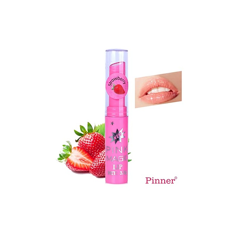 PINNER Fruit Extract Color Changing Pink Magic Lipstick Combo Pack