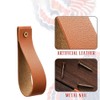 Sknrlko 8 Pieces PU Leather Wall Hooks, PU Leather Curtain