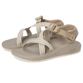 Chaco Women's CUSHZ Sandal, Frond Dark Vanilla, 9