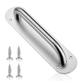 Sliding Door Handle, Commercial Door Handle Pull Push Door Plate Handle Stainless Steel Heavy Duty Pull Handle for Barn Door Sheds Fences Closets