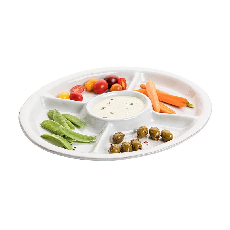 Juliska Puro 15" Crudite Platter - Whitewash