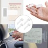 YueJieSelected 4-Stck Parkausweis Halterung WindschutzScheibe,Selbstklebend Parktickethalter Auto,Parkscheinhalter,ParkKartenhalter Auto,Fenster Parkausweishalter,Halterung fr