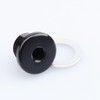 AC PERFORMANCE M12x1.5 Low Profile Hex Port Plug Aluminum Black
