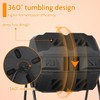 Capacmkseh 43 Gallon Compost Bin Outdoor Compost Tumbler Outdoor Composting
