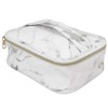 3Pcs Women Cosmetic Bag Marble Print Makeup Case Storage Handbag