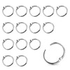 15 Pack 5/8" Mini Binder Rings Metal Loose Leaf Loop