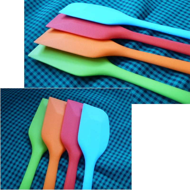 zYoung 4 Pcs Silicone Spatulas, Rubber Spatula Heat Resistant Seamless