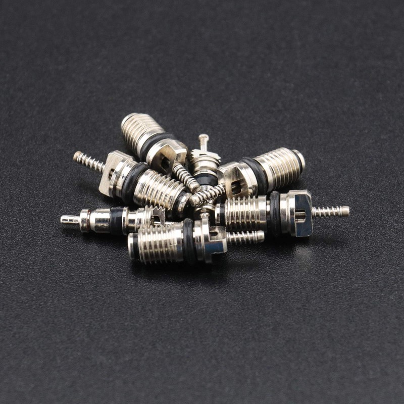 YINETTECH 16 Pcs Universal Air Conditioning Cap Valve Cores Seal