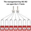 SAFBY Lockout Tagout Box Kit Portable Safety Group Padlock Box