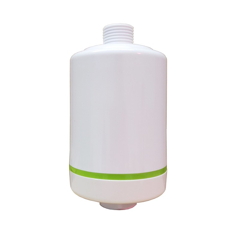 Carbon & KDF Shower Filter by Finerfilters in White -