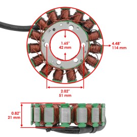 Caltric Stator And Gasket for Kawasaki Teryx 800 Krf800 / Teryx 4 800 Krt800 2014-2024
