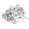 uxcell Ball Chain Connector, 6mm Double Ring Style Link Stainless