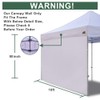 Eurmax USA Instant Canopy SunWall 10x10 Canopy Wall Sidewall Canopy