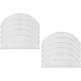 Roborock 10 Pcs Disposable Mop Cloth for roborock S7 / S7+ / S7MaxV / S7MaxV plus / S7Max Ultra / S8 Robot Vacuum Cleaners, white