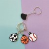 10 pieces basketball keyring, basketball keychain, basketball connection chain key