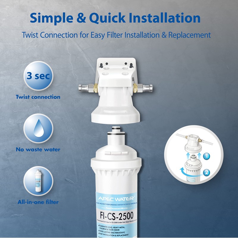 APEC Ultra High Capacity Under Sink Water Filtration System -