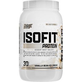NUTREX Research - ISOFIT Whey Isolate Protein - 100 Protena Whey Aislada de Suero de Leche - Bajo en Carbs - 2 lb - 30 Porciones - Rpida Absorcin y...