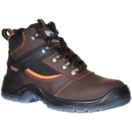 Portwest FW69 Steelite Mustang Work Safety Boot with Protective Steel Toe ASTM, Brown, 12