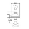 Grohe 19840000 Atlanta Concealed Valve Superstructure with Socket Spanner Setting