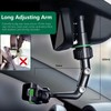 PKYAA Rearview Mirror Phone Mount Holder for Car, 360° Rotating