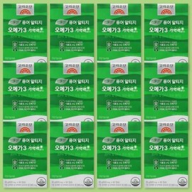 Korea Eundan Vegetable Pure Altige Omega-3 Memory Plus 60 tablets x 12 boxes (35776102) / 고려은단 식물성 퓨어 알티지 오메가3 기억력 플러스 60정 x 12박스 (35776102)
