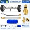 2-in-1 Undercarriage Pressure Washer Kit with Extension Wands – 4000