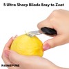 Rainspire Lemon Zester Tool with Channel Knife, Stainless Steel Citrus