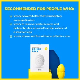 SKIN1004 Zombie Pack 8ea, Wash off Face Mask for Aging Skin Fine Lines Wrinkles